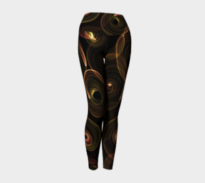 image of catherine wheel yoga leggings