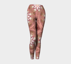 image of flowers of the east yoga leggings.