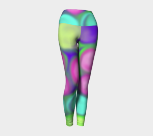 image of fruity colours yoga leggings